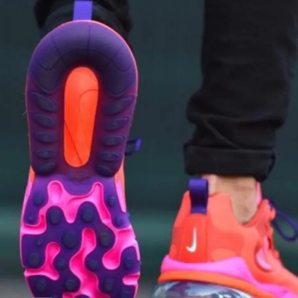 COPY - Nike Air Max 270 React AT6174-600  "Electronic Music" Red/CrimsonWomen's… - Picture 4 of 8